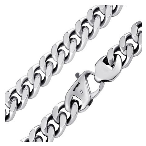 Silvego Masívna pánska oceľová reťaz PANCR CURB 12 mm KMM38289