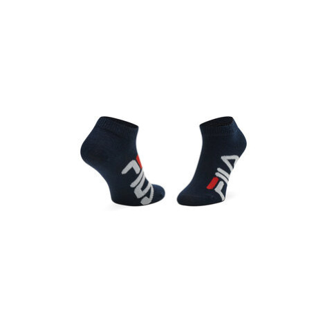Fila Súprava 3 párov vysokých detských ponožiek Calza Invisibile F8199/3 Tmavomodrá