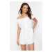 Trendyol White Woven Muslin 100% Cotton Jumpsuit