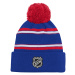 New York Rangers detská zimná čiapka Jacquard Cuffed Knit With Pom