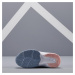 Detská tenisová obuv TS530 na suchý zips sivo-ružová