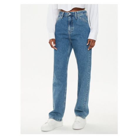 Calvin Klein Jeans Džínsy J20J223718 Modrá Straight Fit