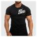 Pánske fitness tričko Iron Aesthetics Splash, čierne