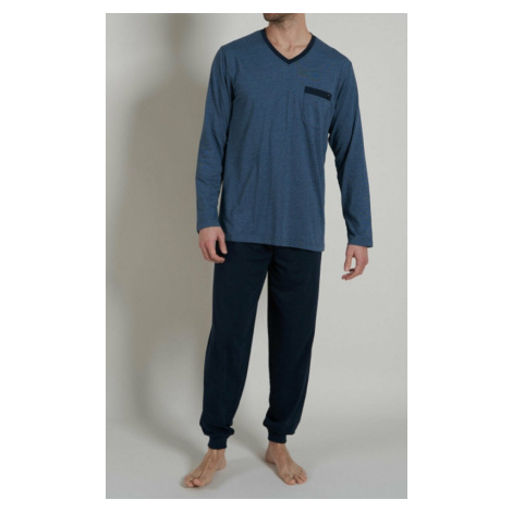 Pánske pyžamo dlhé - 56095 4065 - modré - Bugatti Modrá