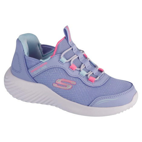 SVETLOFIALOVÉ DIEVČENSKÉ TENISKY SKECHERS SLIP-INS: BOUNDER - SIMPLE CUT 303585L-LAV