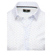 Biela pánska košeľa so vzorom DX2438