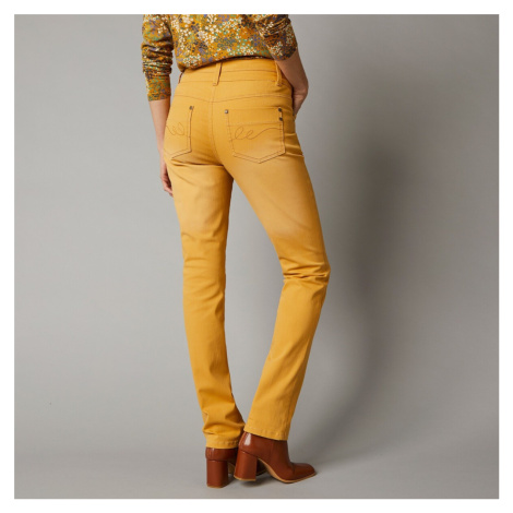 Rovné strečové džínsy, farebné Blancheporte