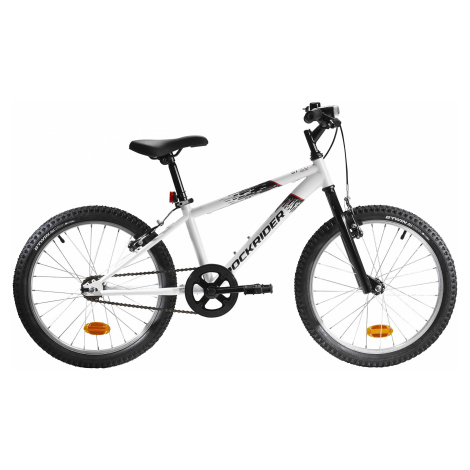 BTWIN Horský bicykel Rockrider ST 100 20-palcový pre deti od 6 do 9 rokov biely BIELA 2022