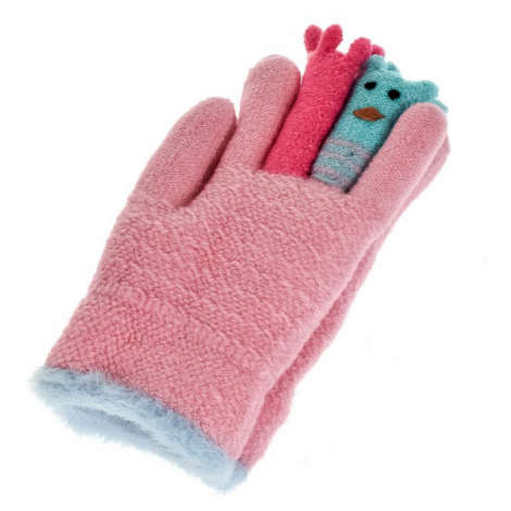 Detské ružové rukavice GALL