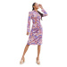 Chi Chi London Košeľové šaty  fialová / zmiešané farby