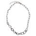 Necklace with different clasps - silver color