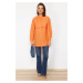 Trendyol Orange Cotton Woven Shirt