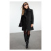 Trendyol Black Regular Button Closure Cashmere Coat