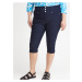 Dark blue women's three-quarter length trousers Fransa - Ladies