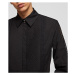 Košeľa Karl Lagerfeld Shirt W/ Embroidered Logo Tape Čierna