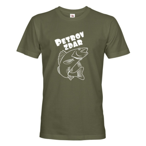 Tričko pre rybárov Petrov zdar - originálna potlač na kvalitnom tričku