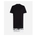 Šaty Karl Lagerfeld Jeans Klj Regular Logo Tee Dress Black