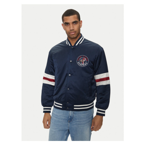 Tommy Jeans Bundy bomber Varsity Explorer DM0DM18897 Tmavomodrá Relaxed Fit Tommy Hilfiger