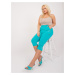 Turquoise fishing pants plus size without fastening