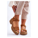 Big Star LL276032 Women's Suede Sandals Camel