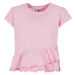 Girls' Organic T-Shirt Volant Girls Pink