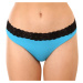 Women's thongs Styx with lace blue