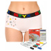 Women's panties Styx with leg loops white + markers for textiles