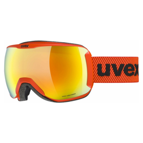 UVEX Downhill 2100 CV Fierce Red/Mirror Orange/CV Green Lyžiarske okuliare