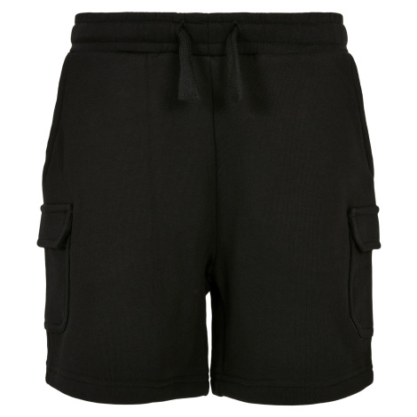 Boys' Organic Cargo Sweat Shorts - Black Urban Classics