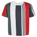 Boys Heavy Oversized Big AOP Stripe Tee White/Navy