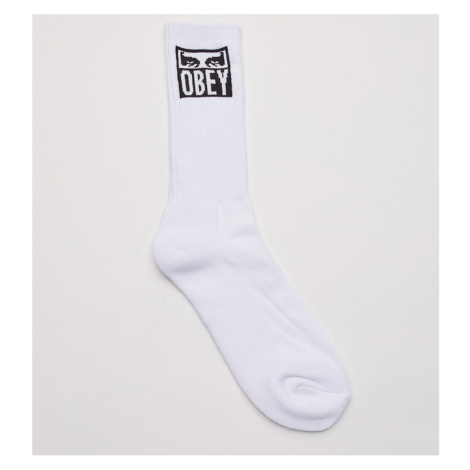 Obey  eyes icon socks  Ponožky Biela