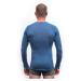 SENSOR MERINO AIR pánske tričko dl.rukáv riviera blue