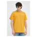 Bavlnené tričko G-Star Raw oranžová farba, s nášivkou