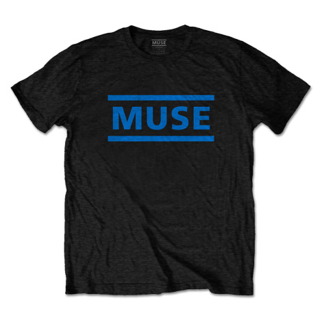 Muse tričko Dark Blue Logo Čierna