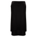 Trendyol Curve Black Accessory Detailed Satin Woven Skirt