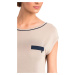 Vamp - Krátká dámská noční košile BEIGE M - Vamp model 16257624