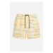 Plavky Karl Lagerfeld Stripe Aop Short Boardshorts Stripe Aop Lemon Drop