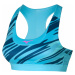 Mizuno Alpha Graphic Bra Maui Blue Bežecká podprsenka