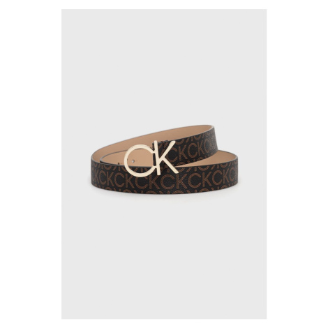 Opasok Calvin Klein dámsky,hnedá farba,K60K609562