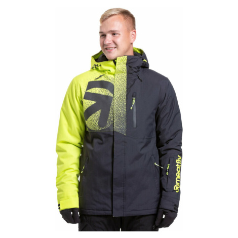 Meatfly Shader Mens SNB and Ski Jacket Acid Lime/Black