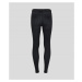 Džínsy Karl Lagerfeld Black Skinny Denim Logo Pants Dark Grey Denim