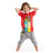 mshb&g Brothers Boy's T-shirt Capri Shorts Set