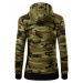 Malfini Camo Zipper Dámska mikina C20 camouflage green