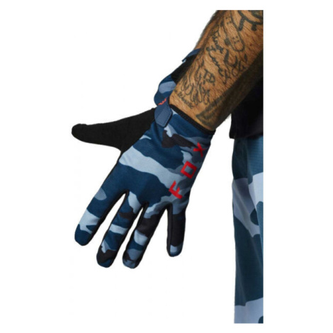 Fox RANGER CAMO Cyklistická rukavice, tmavo modrá, veľkosť