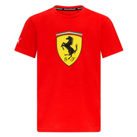 Ferrari detské tričko Shield red F1 Team 2023 Puma