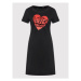 LOVE MOSCHINO Každodenné šaty W592921M 3876 Čierna Regular Fit