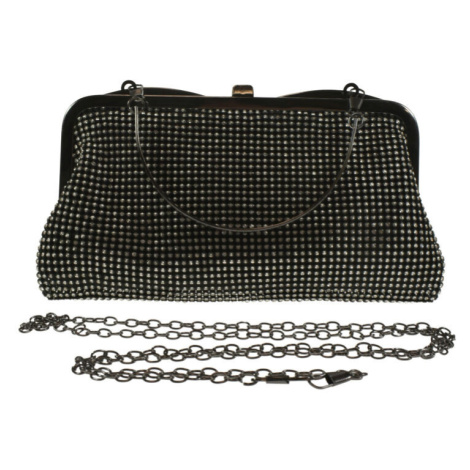 Čierna luxusná spoločenská kabelka NELLA John-C