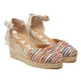 Manebi Espadrilky Yucatan Low Wedge Espadrilles G 1.1 WL Farebná