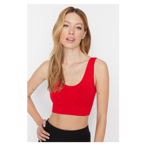 Trendyol Red Seamless/Seamless Support/Shaping Knitted Sports Bra