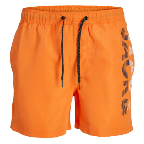 Jack&Jones Plavecké šortky 12225967 Oranžová Regular Fit Jack & Jones